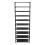 10-Tier Stackable Shoe Rack Holds 50 Pairs, Space-Saving, Easy Assembly, Black, Built-In Handle, Durable 4