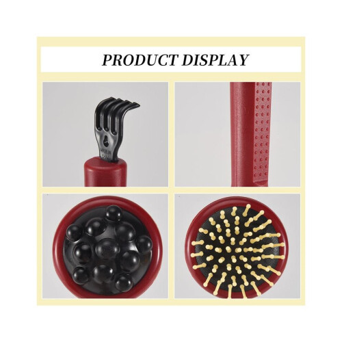17.5" Long Black Red Plastic Back Knock Scratcher Relaxing Massage Hammer 2