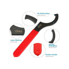 Coilover Wrench Spanner, 4PCS Non-Slip Spanner Wrench Set, Professional Universal Rubber Handle Wrench