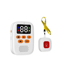 Draadloze oproepknop voor zorgverleners, SOS-noodmonitor met trilfunctie, persoonlijke pager voor zorgverleners