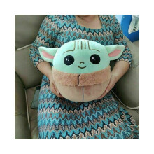 (26 cm) Baby Yoda pluche knuffelkussen, cartoon knuffel, zacht speelgoed voor kinderen, cadeaus voor