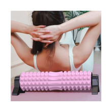 EVA yoga foamroller met standaard, hoog draagvermogen, antislip oppervlak, spierontspanning, gemakkelijk