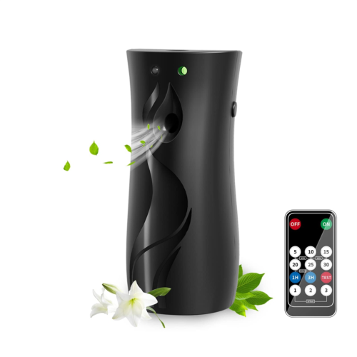 Automatic Air Freshener Spraying Dispenser Remote Black