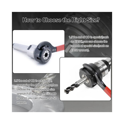 Coilover Spanner Wrench Set, 2Pcs Coilover Wrench, C-Shape Spanner Wrench, for Suspension System and 1
