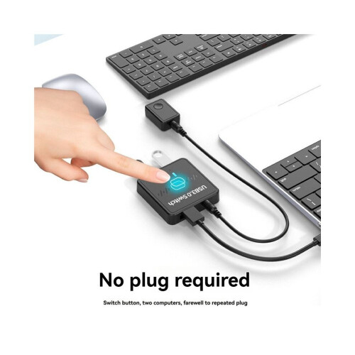 USB 3.0 Printer Sharer 2 in 1 Out 2 Computers Share 1 Printer Udisk Mouse Keyboard Hard Disk External 1