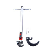 Telescoping Basin Wrench,1-1/4In to 2-1/2In Jaw Capacity and 10to 17In Extendable Handle,Basin Wrench
