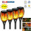 4-pack flimrande solcellslampor för trädgården | LED-utomhuslampor 2