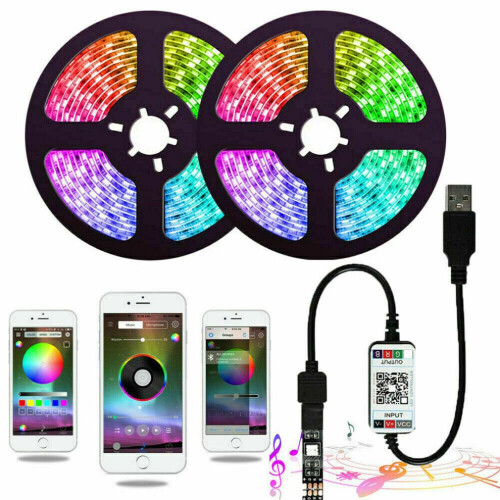 (3 M) RGB LED Strip Lights Bluetooth APP Remote Music 1
