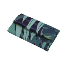 4x Groene douchegordijnen met bladerenprint, modern, natuurlijk plantenpatroon, polyester, waterdicht,