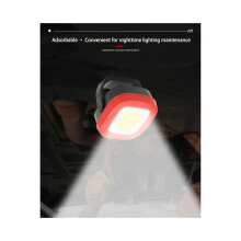 COB LED noodwerklamp, draagbare zaklamp met 4 lichtstanden, oplaadbaar, waterdicht, geschikt voor gebruik