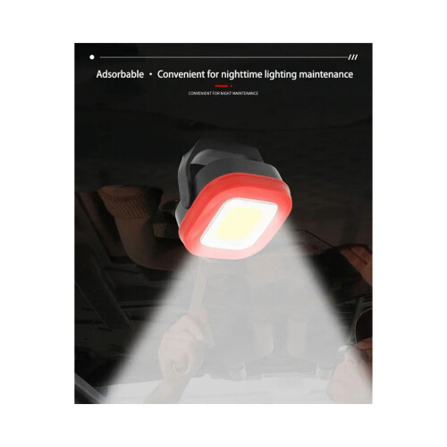 Φορητός φακός έκτακτης ανάγκης COB LED, επαναφορτιζόμενη
