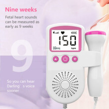 3.0MHz Baby Heartbeat Monitor Battery Powered Fetal Heart Rate Monitor Detector Prenatal Monitoring
