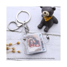 Mini fotoalbum sleutelhanger met ruimte voor 16 foto's, boekhouder, sleutelhanger, cadeau