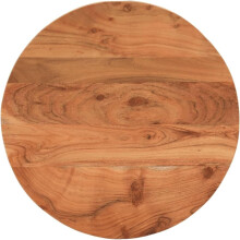 vidaXL Tampo de Mesa Redondo, Madeira Maciça de Acácia, Ø60x2,5 cm, para Mesa de Centro