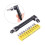 Hex Socket Wrench 1/4Inch L Shaped Socket Wrench Set with 10Pcs Various Angled Screwdriver Bits Hand 4