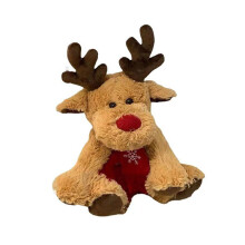 25 cm Kerstrendier Sjaal Pluche Knuffel Speelgoed Woondecoratie Bank Cadeau