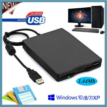 1.44 MB Floppy Disk 3.5" USB External Drive Portable Floppy Disk Drive Diskette
