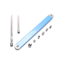 Offset Extension Wrench, Includes 1/2, 3/8 and 1/4In Square Drive Adapters,1/4In Socket,1/4In and 1/2In
