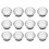 (12pcs, White Light) Solar-Powered Stainless Steel LED Deck Lights 1