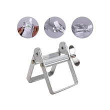 Tandpasta-uitroller, metalen tube-roller, roterende tandpasta-dispenser, tube-uitroller, roestvrij staal