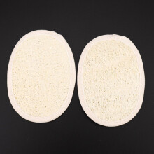 Loofah Exfoliating Back Scrubber For Shower, Double Side Scrubbing Strap, Body Bath Sponge with 100%