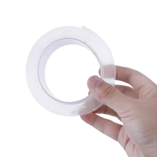 2 Pcs 300cm x 0.3cm 10FT Multi-functional Double Sided Reusable Nano Adhesive No-Trace Removable Glue 2