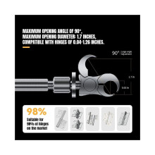 Door Hinge Adjustment Tool - Professional Hinge Adjustment Tool Universal Fit for Interior & Exterior