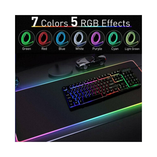 800*300 χιλιοστά μεγάλο Rgb πολύχρωμο φωτιστικό LED gaming mouse pad 2
