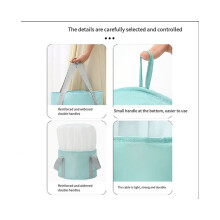 Foldable Foot Bath Bucket Deepening Soaking Basin Portable Sink Camping Foot Washing Bag for Outdoor