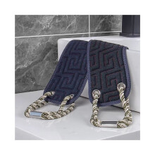 Exfoliating Back Scrub Towel,Dual-Sided Body Scrubbing Strap for Detox & Deep Cleanse, Extended Length