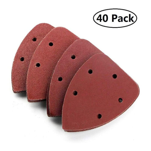40 Pack Mouse Sanding Sheets Grit Mouse Detail Sander Pads 1