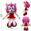 30 cm De Egel Sonic Amy Rose Pluche Pop Knuffel Kindercadeau 3