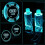 2PCS for Audi LED Cup Holder Mat - Interior Ambient Lights 3