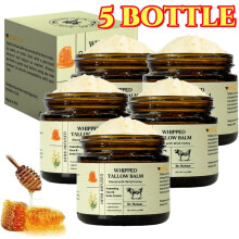 5X Beef Tallow for Skin - Organic Grass-Fed Whipped Beef Tallow and Honey Balm, Face & Body Cream