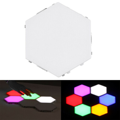 1PC Magnetic Modular Hexagonal Wall Lamp Touch Sensitive RGB Lighting 1