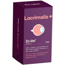 Lacrimalis, colírio para cães e gatos, 75 ml, nutriente para a superfície ocular