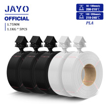 JAYO 3D-Drucker-Filament, PLA Plus Nachfüllfilament, 1,75 mm, schwarz und weiß