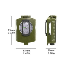 Waterproof High Precision Compass Outdoor Gadget Sports Hiking Mountaineering Professional Metal Sight
