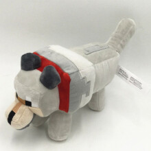 (35 cm grote Timber Wolf) Minecraft pluche speelgoed pixelpop kinderpop cadeau voor kinderen
