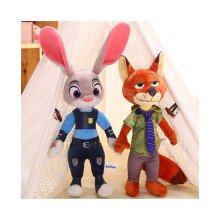 40 cm Zootopia/Zootropolis Judy Hopps Nick Rabbit Konijn Wilde Vos Pluche Speelgoed Kindercadeau