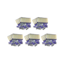 Set van 120 nylon haarrollers met klittenbandsluiting voor in de salon, inclusief permanentstaafjes,