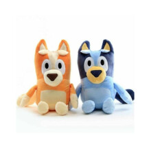 2 stuks 28 cm Bluey & Bingo Friends pluche speelgoed voor kinderen, ideaal als verjaardagscadeau.