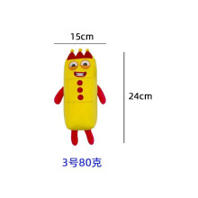 (3) Cartoon Numberblocks Pluche Pop Zacht Knuffel Speelgoed
