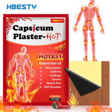 24PCS Capsicum Plaster Hot Pain Relieving Patch Muscle Strain Pain Back Pain
