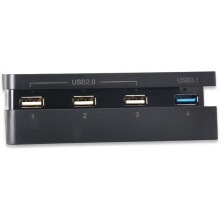 4-poorts USB-hub voor PS4 Slim-console
