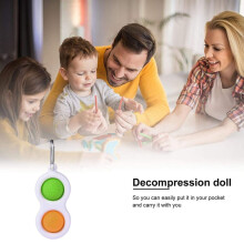 4 stuks Fidget Simple Dimple Toy Stress Relief Hand Toys voor kinderen en volwassenen