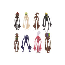 (8 stuks A) 8 stuks/set Siren Head actiefiguur speelgoed Sirenhead figuur horror model pop sculptuur