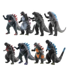 8-delige Godzilla-figuur speelgoedset, de koning der dinosaurusmonsters.