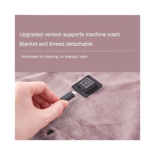 Verwarmde elektrische deken WarmUp Blanket met 3 verwarmingsstanden, 99 x 79 cm, snel opwarmend.