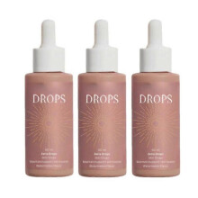 (3pcs) Zeria Sunless Tanning Drops,Self Tanning Drops for Dark Fake Tan,1-3x